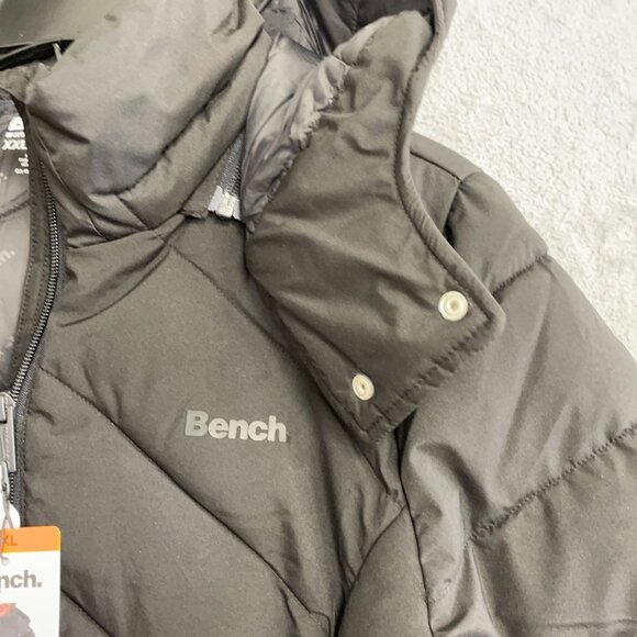 Bench Women's XXL Black Quilted Hooded Puffer Coat Jck0248 - Picture 13 of 15